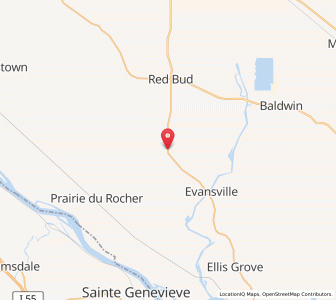 Map of Ruma, Illinois