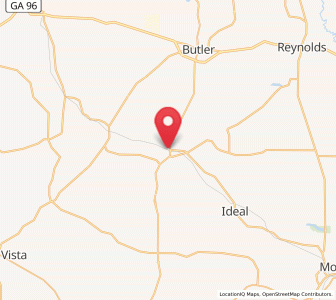 Map of Rupert, Georgia