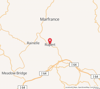 Map of Rupert, West Virginia