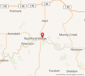 Map of Rushford, Minnesota