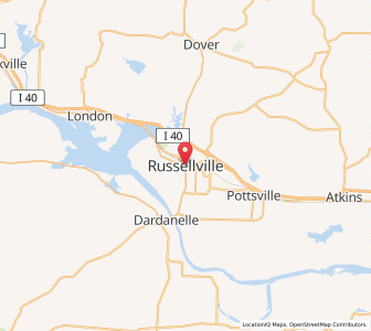 Map of Russellville, Illinois