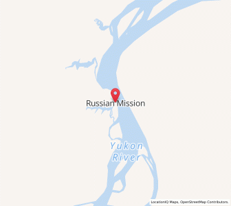 Map of Russian Mission, Alaska