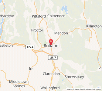 Map of Rutland, Vermont