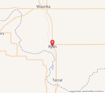 Map of Ryan, Oklahoma