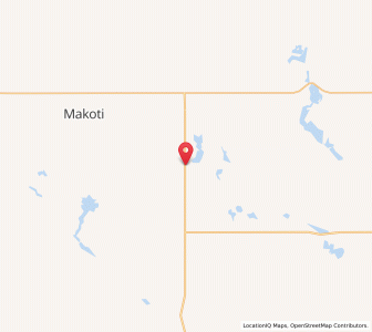 Map of Ryder, North Dakota