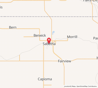Map of Sabetha, Kansas