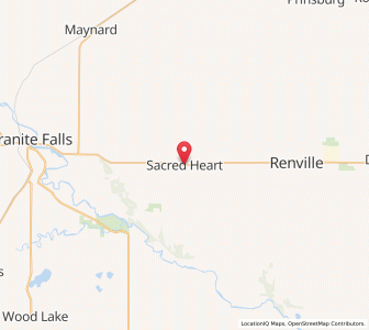Map of Sacred Heart, Minnesota