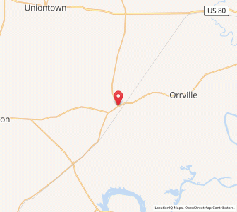 Map of Safford, Alabama