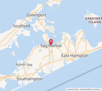 Map of Sag Harbor, New York