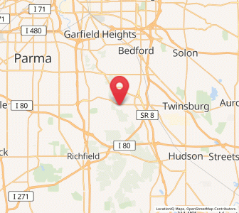 Map of Sagamore Hills, Ohio