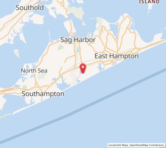 Map of Sagaponack, New York