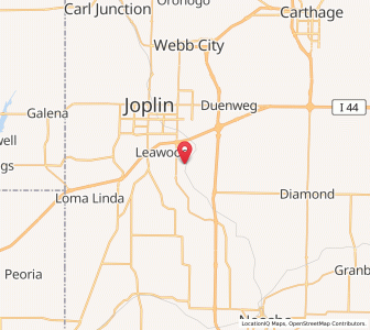 Map of Saginaw, Missouri