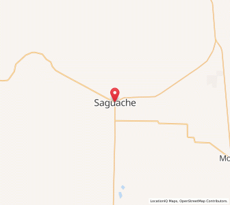 Map of Saguache, Colorado