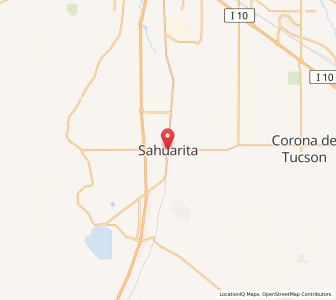Map of Sahuarita, Arizona