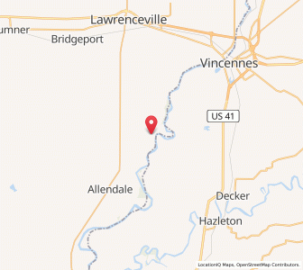 Map of Saint Francisville, Illinois