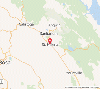 Map of Saint Helena, California