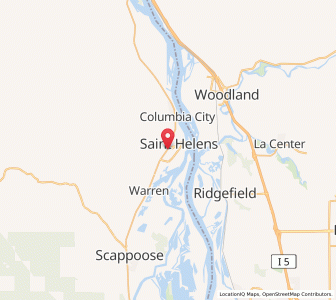 Map of Saint Helens, Oregon