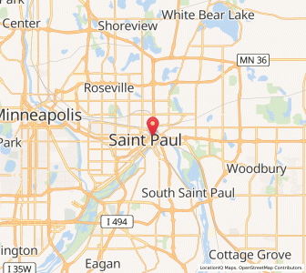 Map of Saint Paul, Minnesota