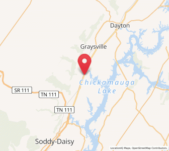 Map of Sale Creek, Tennessee