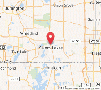 Map of Salem, Wisconsin