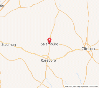 Map of Salemburg, North Carolina