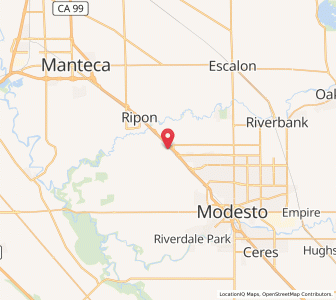 Map of Salida, California