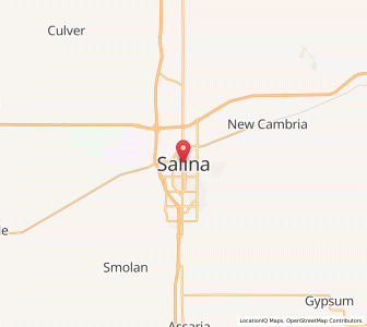 Map of Salina, Kansas