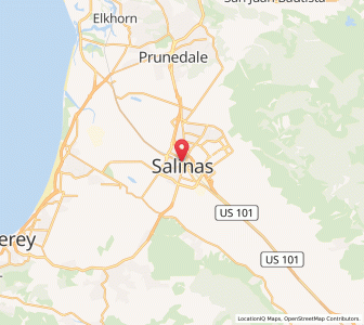 Map of Salinas, California