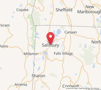 Map of Salisbury, Connecticut