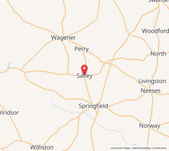 Map of Salley, South Carolina