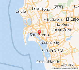 Map of San Diego, California