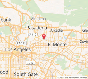 Map of San Gabriel, California