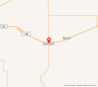 Map of San Jon, New Mexico