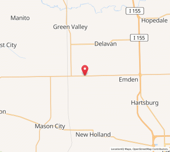 Map of San Jose, Illinois