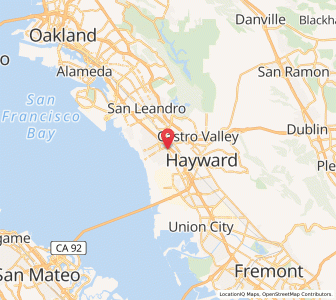 Map of San Lorenzo, California