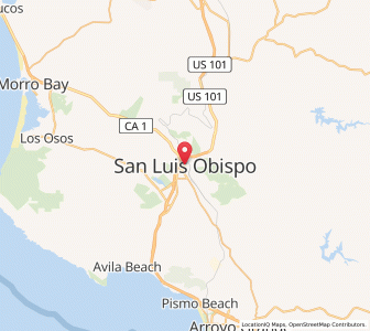 Map of San Luis Obispo, California
