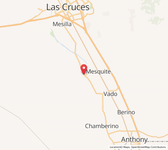 Map of San Miguel, New Mexico