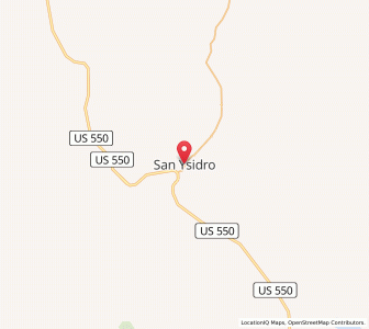 Map of San Ysidro, New Mexico