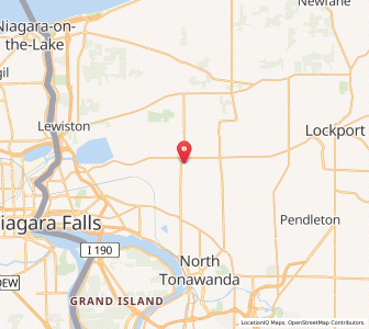 Map of Sanborn, New York