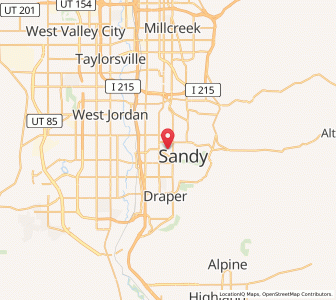 Map of Sandy, Utah