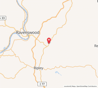 Map of Sandyville, West Virginia