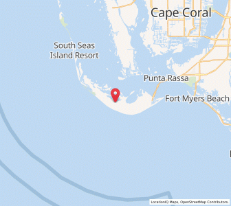 Map of Sanibel Island, Florida