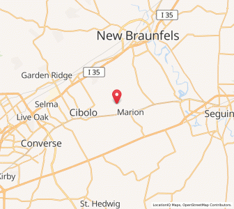 Map of Santa Clara, Texas