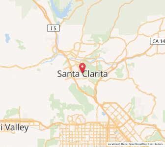Map of Santa Clarita, California