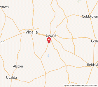 Map of Santa Claus, Georgia