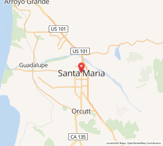 Map of Santa Maria, California
