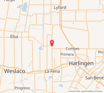 Map of Santa Rosa, Texas