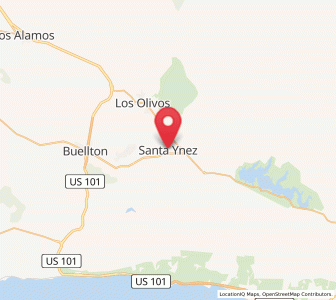 Map of Santa Ynez, California