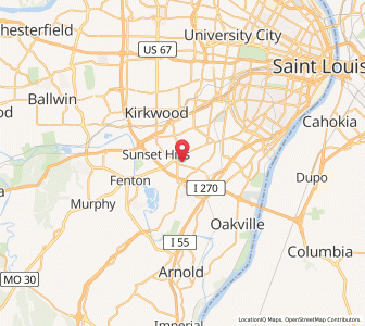 Map of Sappington, Missouri