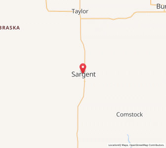 Map of Sargent, Nebraska